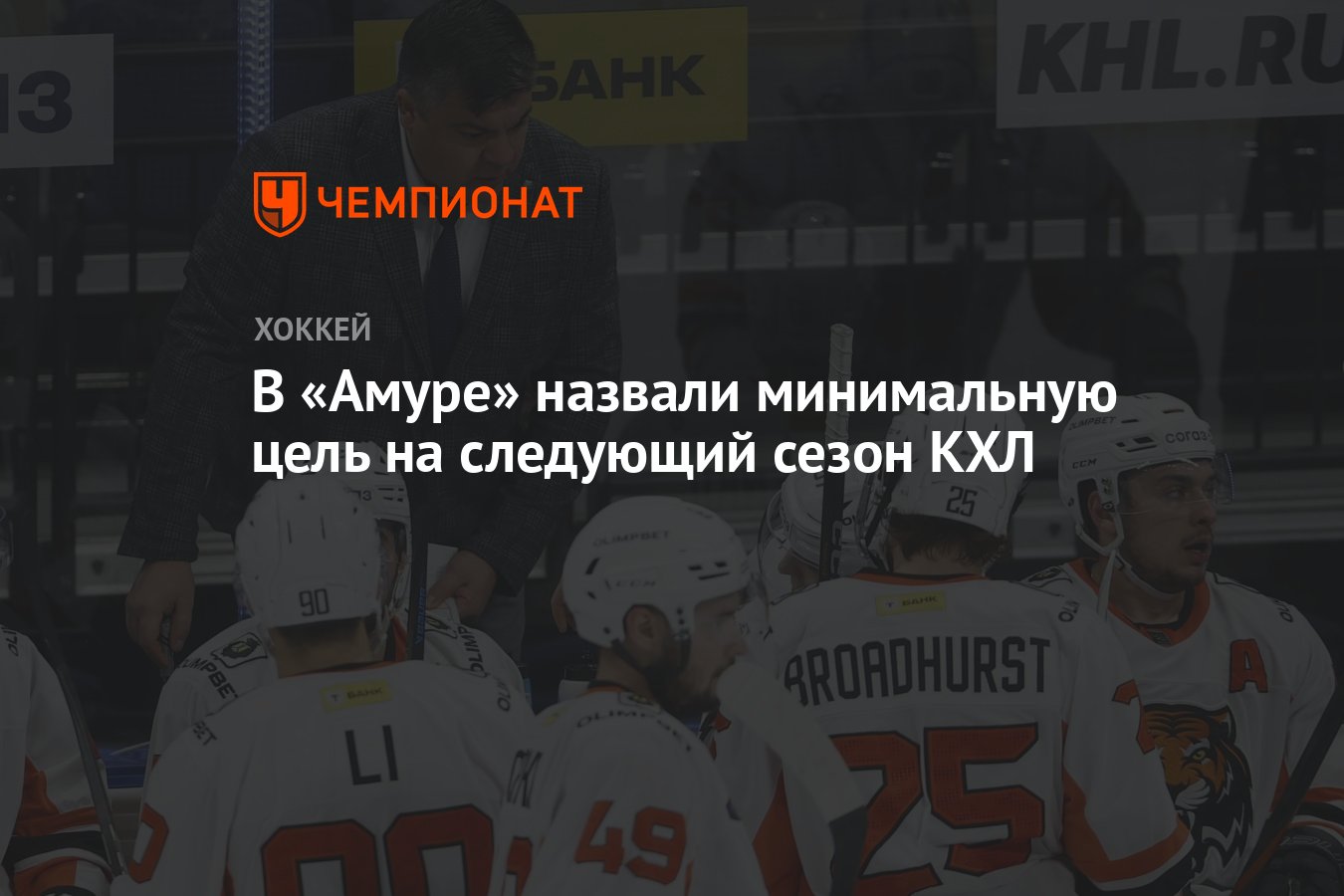 Preview «Амур» ставит минимальную цель — возвращение в плей‑офф