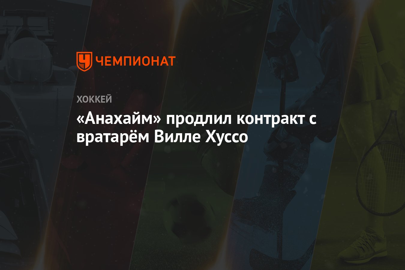 Preview «Анахайм Дакс» переподписали контракт с вратарем Вилле Хуссо на два года