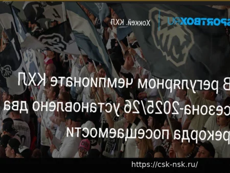 Регулярный чемпионат КХЛ 2025/2026 завершился с рекордными показателями посещаемости